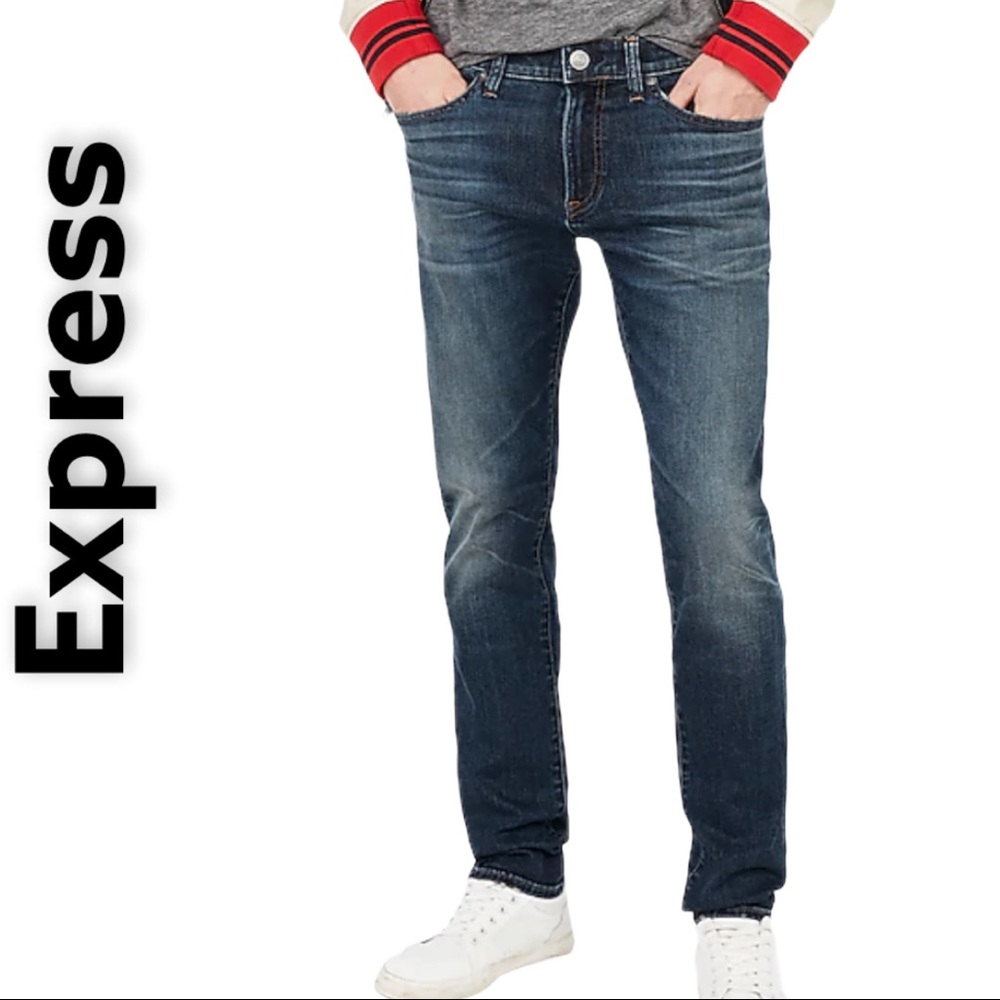 Express Men’s Skinny Hyper Stretch Jeans.